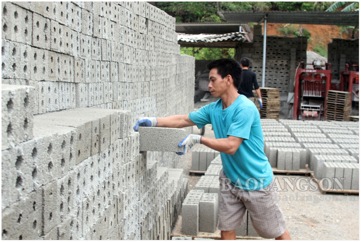 Lạng Sơn: Đẩy mạnh sản xuất vật liệu xây không nung