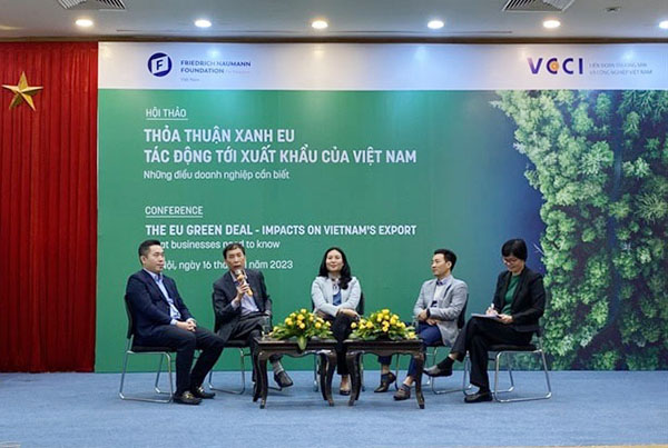 Hội thảo "Thỏa thuận Xanh EU và tác động tới xuất khẩu Việt Nam: Những điều DN cần biết"