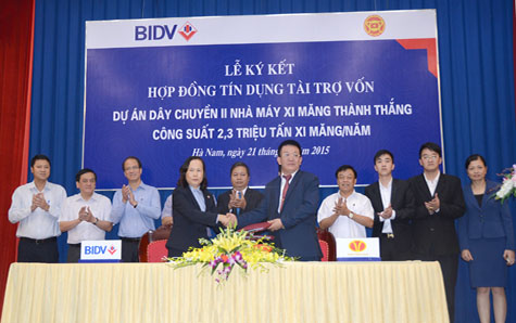 BIDV tài trợ 3.500 tỷ đồng cho dự án dây chuyền II nhà máy Xi măng Thành Thắng