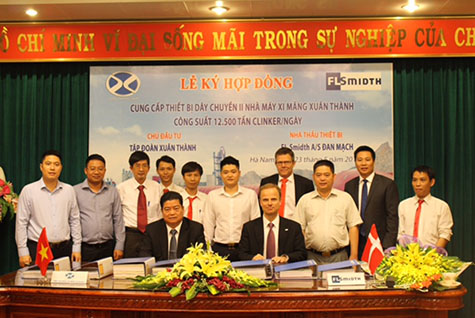 Tập đoàn FLSmidth ký hợp đồng cung cấp thiết bị dây chuyền 2 nhà máy Xi măng Xuân Thành tại Hà Nam