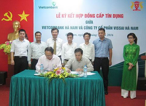 Vissai Hà Nam ký Hợp đồng tín dụng trí giá 150 tỷ với VCB Hà Nam