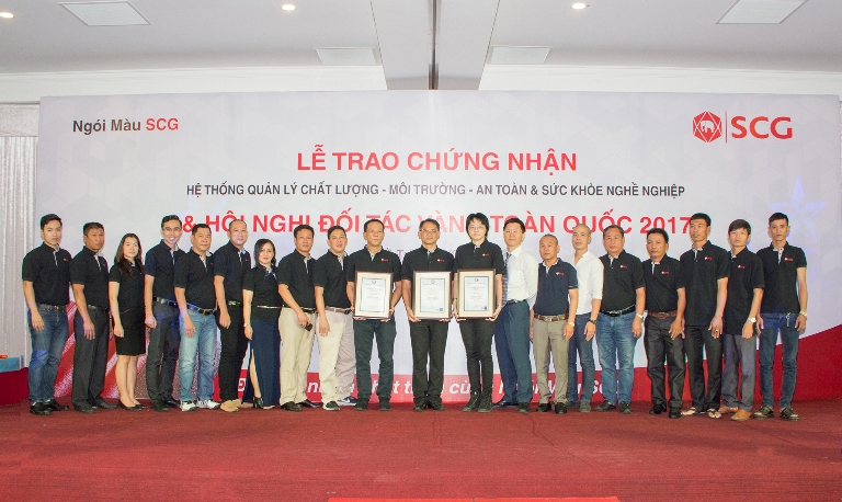 Công ty Ngói bê tông SCG (Việt Nam) đạt đồng bộ 3 chứng nhận quốc tế mới nhất về hệ thống quản lý