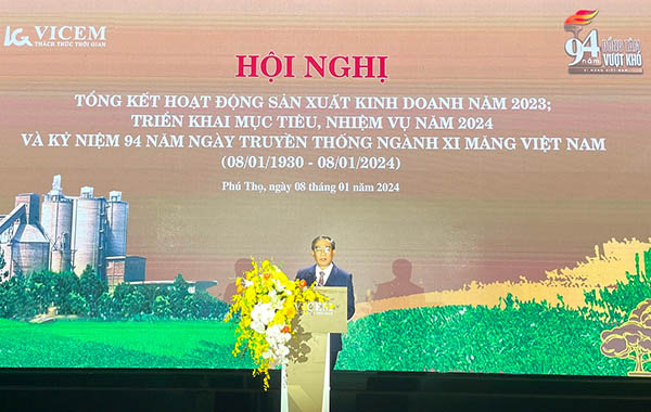 Vicem tổ chức Hội nghị Tổng kết hoạt động SXKD và kỷ niệm Ngày truyền thống ngành Xi măng Việt Nam