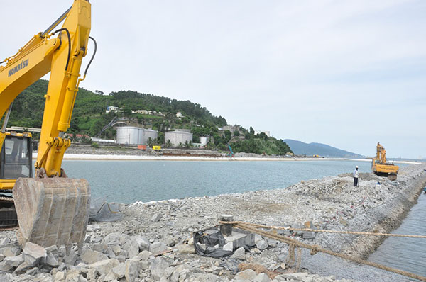 Dự án cảng Liên Chiểu gặp khó vì nguồn cung đá khan hiếm